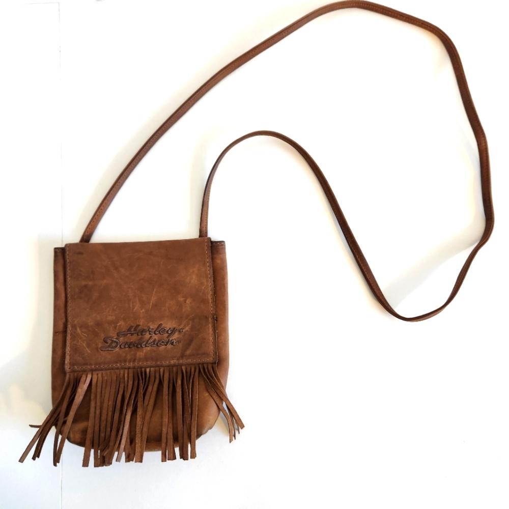 Harley-Davidson Brown Fringe Crossbody Bag